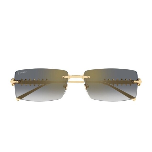 Cartier Ct0604s Clash De Rectangular Rimless Sunglasses - NWT